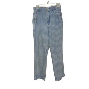 Pacsun Striped Mom Jeans Blue and‎ White Size 26